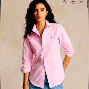 Custom Fit Women’s Oxford Button Down Shirt Size Small